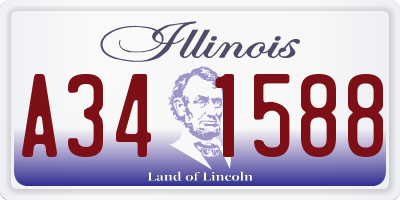 IL license plate A341588