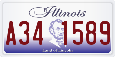 IL license plate A341589