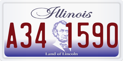 IL license plate A341590