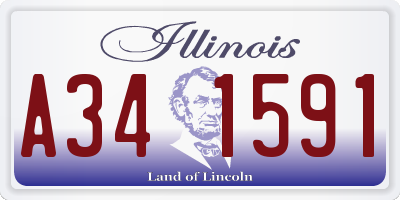 IL license plate A341591