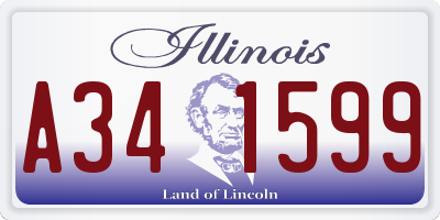 IL license plate A341599