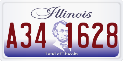 IL license plate A341628