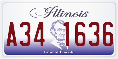 IL license plate A341636