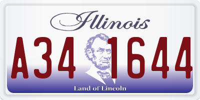 IL license plate A341644