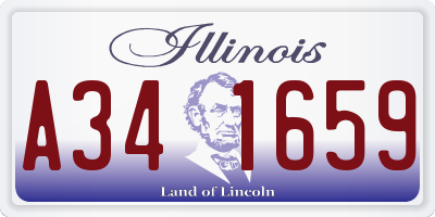 IL license plate A341659