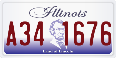 IL license plate A341676