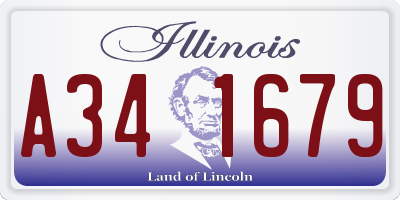 IL license plate A341679