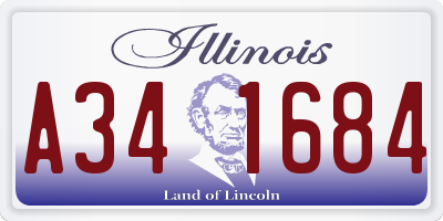 IL license plate A341684