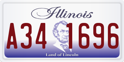 IL license plate A341696