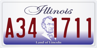 IL license plate A341711