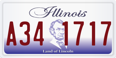 IL license plate A341717