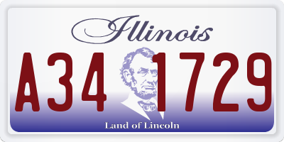 IL license plate A341729