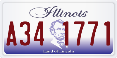IL license plate A341771
