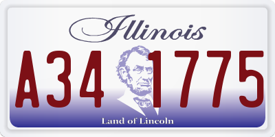 IL license plate A341775