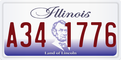 IL license plate A341776
