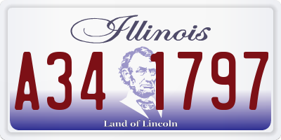 IL license plate A341797