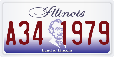 IL license plate A341979