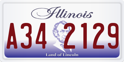 IL license plate A342129