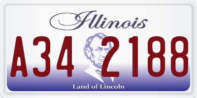 IL license plate A342188