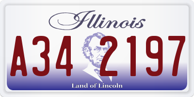 IL license plate A342197