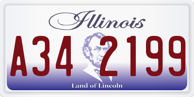 IL license plate A342199