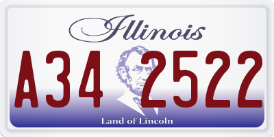 IL license plate A342522