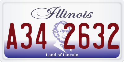 IL license plate A342632