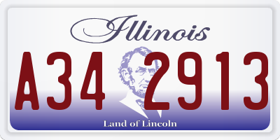 IL license plate A342913