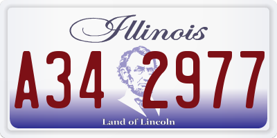 IL license plate A342977