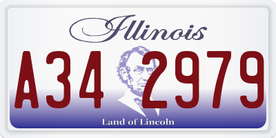 IL license plate A342979