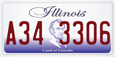 IL license plate A343306