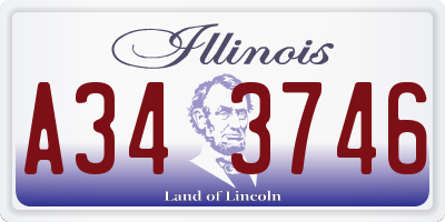 IL license plate A343746