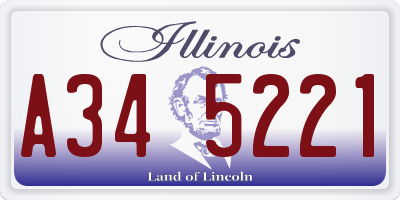 IL license plate A345221