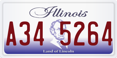 IL license plate A345264