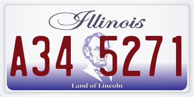 IL license plate A345271