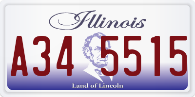 IL license plate A345515