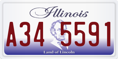 IL license plate A345591
