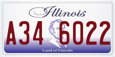 IL license plate A346022