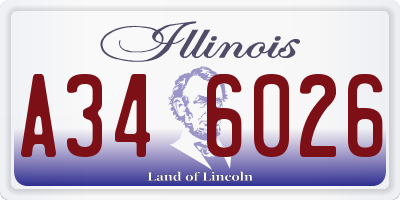IL license plate A346026