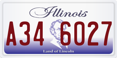 IL license plate A346027