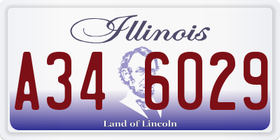 IL license plate A346029