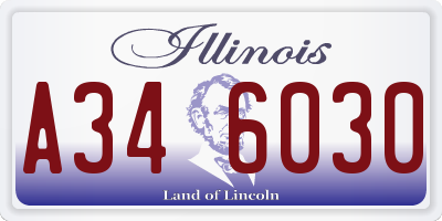 IL license plate A346030