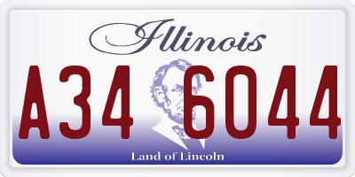 IL license plate A346044