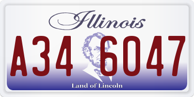 IL license plate A346047