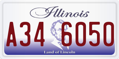 IL license plate A346050
