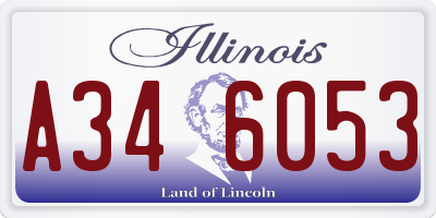 IL license plate A346053