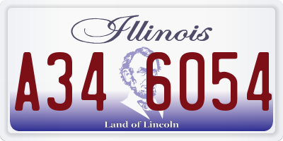 IL license plate A346054