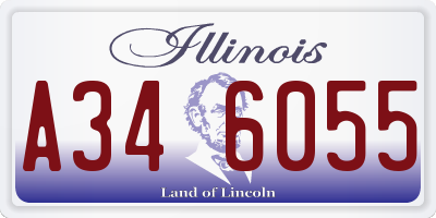IL license plate A346055