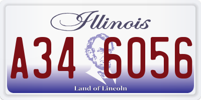 IL license plate A346056