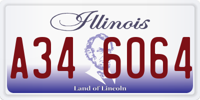IL license plate A346064